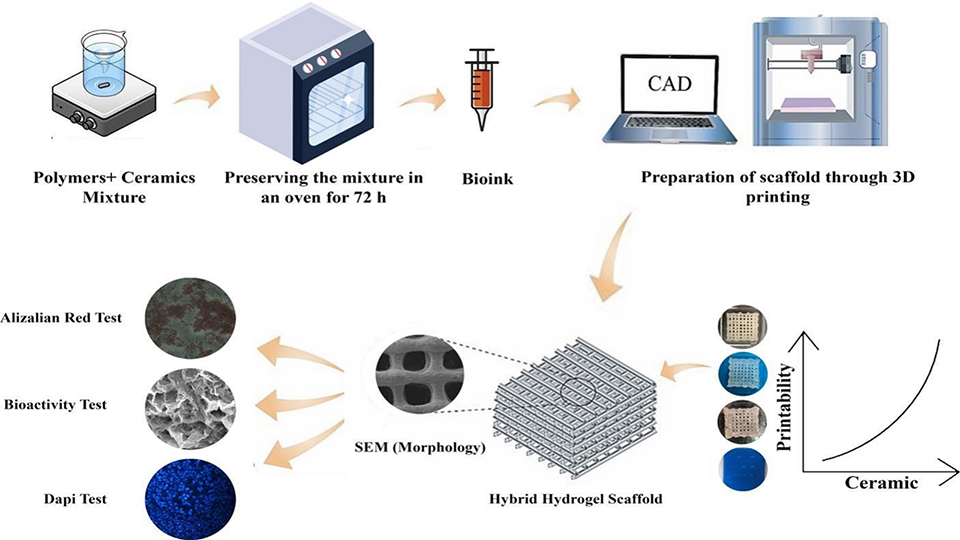 A Route Toward Fabrication of 3D Printed Bone Scaffolds Based on Poly(Vinyl Alcohol)–Chitosan/Bioactive Glass by Sol–Gel Chemistry